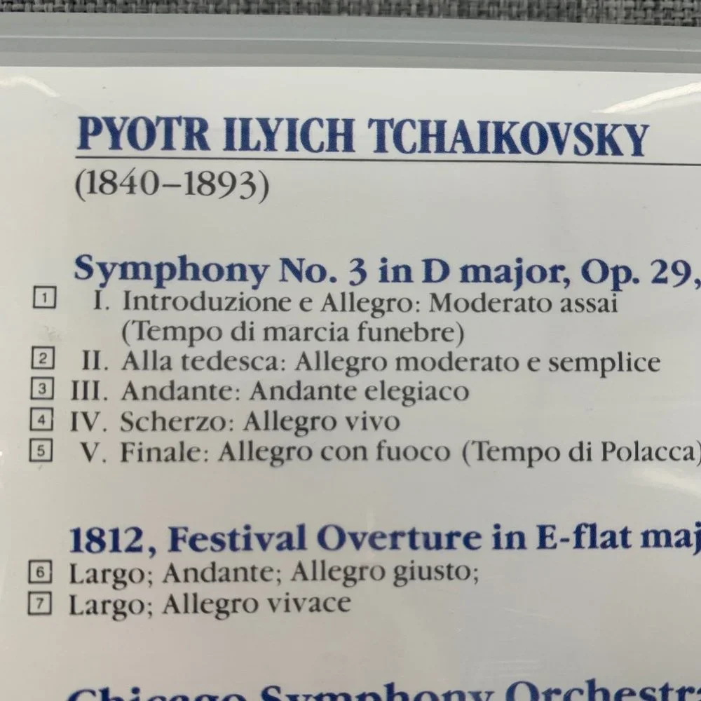 Claudio‎ Abbado Symphony Orchestra CD Sony Classical